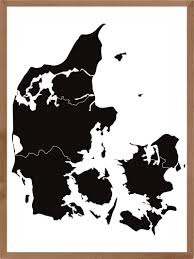 Googlemap containg data from a podio app. Danmarkskort Plakat Kob By Plakater Fra Kun 29 Kr