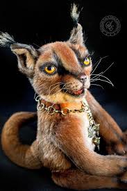 The caracal cat is one of africa's ultimate hunters, a stealthy cat with an exceptional ability to hunt out prey on the savanna. Caracal Persian Lynx By Elena Stanilevici Handmade Teddy Bears For Sale On Tedsby