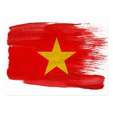 Vietnam Flag Postcards Zazzle Com In 2021 Vietnam Flag Vietnam Painting Vietnam Art