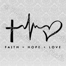 Faith Hope Love Heartbeat Svg Faith Hope Love Tattoo Faith Tattoo Hope Tattoo