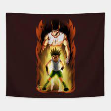 Gon wild, going going gon, here today. Gon Transformation Gon Freecss Tapestry Teepublic