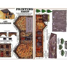 Maison De Modele De Papier Maison De Papercraft Modele De Etsy In 2020 Paper Models House Paper Models 3d Paper