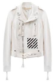 Off White Denim Jacket Women Leather Jacket Off White Jacket