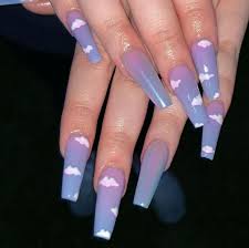 120 colors acrylic nails powder by kg acrylic powder for uv nail art polymer builder new 2020 carving pattern decoration powder. Long Coffin Nails Cloud Nail Art Chrome Pretty Acrylic Nails Fire Nails Best Acrylic Nails