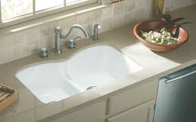 Kitchen Under The Counter Sink With A Half Divider Cast Iron White No Stainless St Undermount Kitchen Sinks Kohler Kitchen Sink White Undermount Kitchen Sink