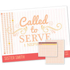 Scroll Sister Missionary Countdown Calendar