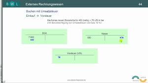 Wer muss sie bezahlen und wie kann man sie berechnen? Umsatzsteuer Teil 5 Buchung Der Vorsteuer Bei Einkauf Youtube