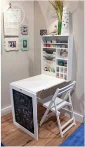 This Amazing Work Station Folds Right Back Into A Chalkboard On The Wall Home Diy Home Decor Diy Furniture