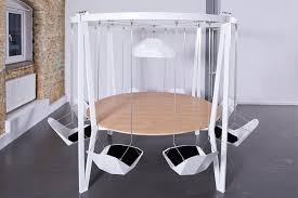 Would Sitting In A Fun Swing Make Your Stupid Meetings Less Boring Swing Table Swinging Chair Indoor Swing Chair