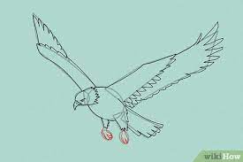 Cara membuat burung elang dari sedotan. 4 Cara Untuk Menggambar Elang Wikihow