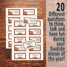Thanksgiving Card Game Dinner Table Game Pdf File Instant Download Dinner Table Games Thanksgiving Table Talk Thanksgiving Cards