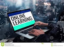 Online Learning Concepts Ideas With Male Hand Using Laptop