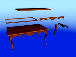 Parts by product (balls, men, etc.) Coffee Table And Parts 3d Model 3ds