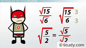 To divide a rational expression having a binomial denominator with a square root ra. Simplify Square Roots Of Quotients Video Lesson Transcript Study Com