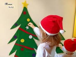 Les décoration noel feutrine sont très populaires aux north america, en western europet en eastern europe. Sapins Geants En Feutrine A Decorer Activite Maman Sur Le Fil