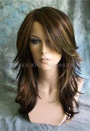 3tone brown with auburn tones highlights long layered tarah nirvana wig frisuren frisuren lange haare stufen haarschnitt lange haare
