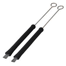 Yibuy Pair Metal Retractable Loop End Jazz Wire Drum Stick Brushes With 34cm Full Length Learn More By Visitin Drum Sticks Brushes Drums How To Play Drums