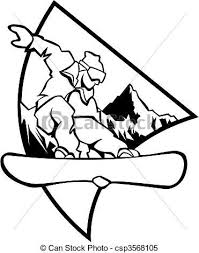 Black And White Computer Clipart Clipart Vector Of Snowboard Logo Black And White Black And Snowboarding Tattoo Snowboard Art Snowboard