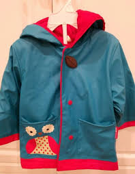 Skip Hop Zoo Rain Jacket Owl Little Kid Coat 235857 Size Medium Us 3 4