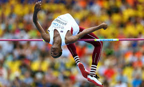 At the age of 24 he is also the pride of his country, having amassed a portfolio of high jump titles which would content many after a lifetime in athletics. Mutaz Essa Barshim 0818 Muslimmatters Org