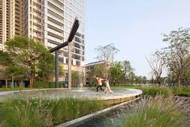 水与风的嬉戏场 深圳深湾街心公园 aube欧博设计 shenzhen street landscape