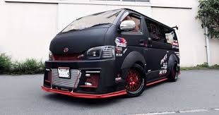 when you think about vans you usually think of a boring and slow vehicle designed to carry things reliably well this van does toyota hiace toyota van toyota