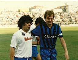 Mundial Style Vintage Football On Instagram We Celebrate 111 Years Of Pisa Calcio S History With This 80s Serie A Shot Klaus Bergreen And Diego Maradona Pis