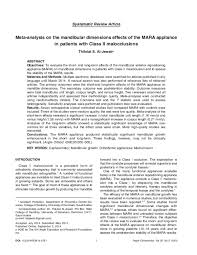 However, the success rate for surgery is high, and failures usually occur from infections, medications, and allergies. Pdf Meta Analysis On The Mandibular Dimensions Effects Of The Mara Appliance In Patients With Class Ii Malocclusions Thikriat Al Jewair Academia Edu