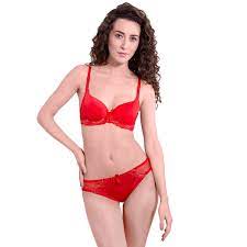 Hesitation will only delay your satisfaction of doing online shopping. Buy Pavvoin Women S Push Up Red Bra Panty Set Pack Of 1 At Amazon In