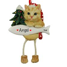 Calico cats are almost always female because the x chromosome determines the color of the cat, and female cats—much like all female the existence of patches in calico cats was traced in a study determining the migration of domesticated cats along trade routes in europe and northern africa. Orange Tabby Cat With Dangling Legs Ornament Personalized Ornaments For You