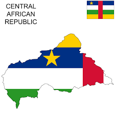 Central African Republic Flag Map Republic Flag Central African Central African Republic