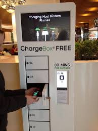 It S A Charging Station In The Shopping Centre And Its Free You Lock Your Phone In Cell Phone Charging Station Mobile Charging Station Phone Charging Station