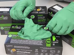 + Showa® 6110PF Green Biodegradable EBT Nitrile Glove, 4-mil (100ct)
