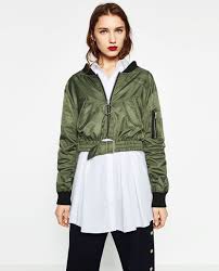 Zara Mujer Bomber Cropped Bomberjacke Jacken Outfit