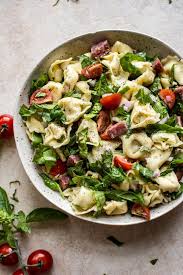 This macaroni salad recipe is creamy but still light, sweet but tangy, and has a wonderful mix of flavor, spice the best macaroni salad ever. Spinach Tortellini Salad Salt Lavender
