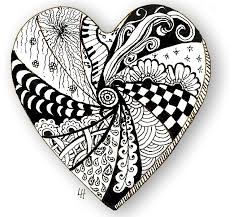 Lh Heart Zentangle Patterns Zentangle Drawings Zentangle Art