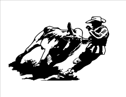 Horse Rodeo Bull Fighter Wall Decal Rodeo Sticker 36 Inches X 25 Inches 823 Hr Rodeo Bull Bull Riders