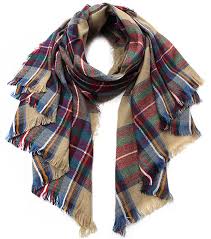 Scarf tartan plaid checkered big squares women's fashion excellent gift christmas winter scarf warm soft plaid blanket scarf ❤ liked on polyvore (see more tartan shawls). Tartan Plaid Blanket Scarf Tan The Lucky Knot