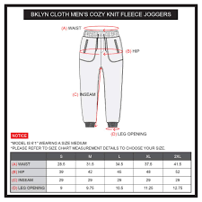 Brooklyn Surf Mens Fleece Jogger Pants Cozy Knit Zipper Pocket Sweatpants