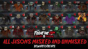 Character friday the 13th killer puzzle. Friday The 13th Killer Puzzle All Jasons Masked Unmasked Youtube