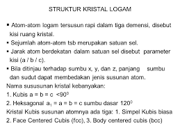 Cara kedua dapat dipelajari pada materi. Struktur Kristal Logam Atom Atom Logam Tersusun Rapi Dalam Tiga Demensi Disebut Kisi Ruang Kristal Sejumlah Atom Atom Tsb Merupakan Satuan Sel Ppt Download