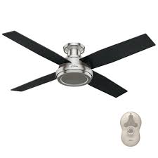 For some, that will be any combination from no switches author's note: Hunter Dempsey 52 In Low Profile No Light Indoor Brushed Nickel Ceiling Fan With Remote Control 59247 The Home Depot