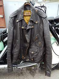 Bates Genuine Leather Biker Jacket