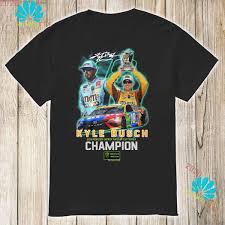 2019 monster energy nascar cup series playoff standings after texas: Kyle Busch 2019 Monster Energy Nascar Cup Series Champion Signature Shirt Sweater Hoodie And Ladies Shirt