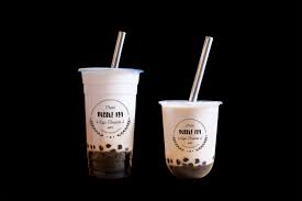 Bubble Tea Psd Mock Up Bubble Tea Bubbles Stainless Steel Straws