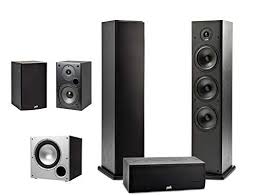 Polk Audio 5 1 Channel Home Theater System With Powered Subwoofer Two 2 T15 Bookshelf One 1 T30 Center Ch In 2020 Powered Subwoofer Polk Audio Home Theater System