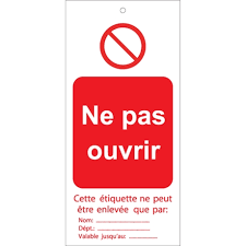 Lot De 10 Etiquettes De Ne Pas Ouvrir Direct Signaletique