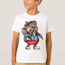 Modern Chipmunk Wood Cutter T Shirt Cool Tee Shirts Shirts Shirt Designs