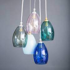 1 x e14 max 8w or ul 1 x. Bertie Small Cluster Coloured Glass Pendant Light