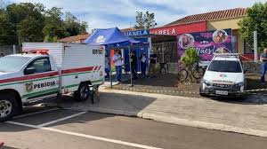 Um adolescente de 14 anos, armado com um facão, matou dois alunos e uma professora na creche aquarela berçário, no município de saudades, localizado no oeste de santa catarina. Jt71twxghjibem